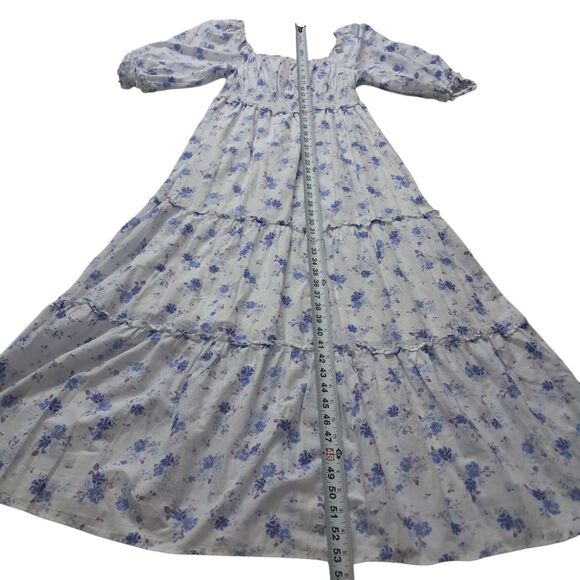 NWT LoveShackFancy x Target Gemma Dress Women's Medium White Maxi Floral Cottage - Picture 13 of 14